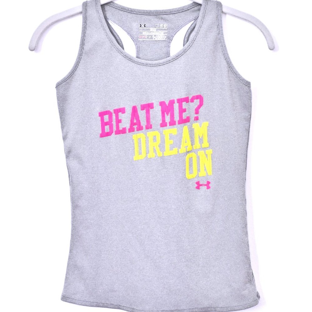 Under Armour HeatGear® Racerback Fitted Athletic Workout Tank - Large